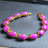 Agate Chalcedony Charm Bracelet for Women