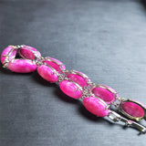 Agate Chalcedony Charm Bracelet for Women