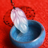 Natural Agate Chalcedony Pendant Necklace Sweater Chain Jewelry