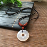 Chalcedony Mother & Son Safety Buckle Pendant Fine Jewelry