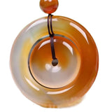 Natural Agate Chalcedony Mother-child Buckle Pendant Jewelry