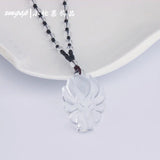 Agate Chalcedony 9 Tailed Fox Necklace