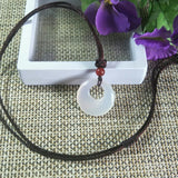 Agate Chalcedony Peace-Buckle Jade Pendant Lucky Amulet Pendant