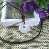 Agate Chalcedony Peace-Buckle Jade Pendant Lucky Amulet Pendant
