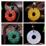 Natural Agate Dragon Pendant Beads Necklace Charm