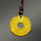 Natural Agate Dragon Pendant Beads Necklace Charm