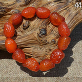 Natural Agate Hemp Noodles Bracelet Cherry Red Stone Bracelet