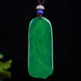 Natural Agate Ice King Chrysoprase Rose Pendant for Men and Women