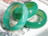 Agate Ice Spinach Green Chalcedony Bracelet for Women