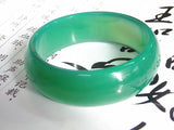 Agate Ice Spinach Green Chalcedony Bracelet for Women