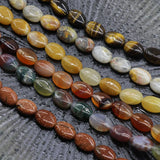Agate Jade Crystal Semi-precious Stone 8*10 Egg-shaped Beads