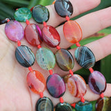 Natural Agate Multicolor 8-15mm Loose Beads for DIY Jewelry Making