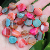 Natural Agate Multicolor 8-15mm Loose Beads for DIY Jewelry Making