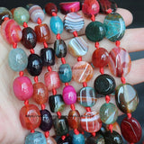 Natural Agate Multicolor 8-15mm Loose Beads for DIY Jewelry Making