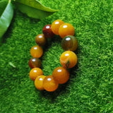 Agate Round Beads Single Loop Bracelet for Men and Women