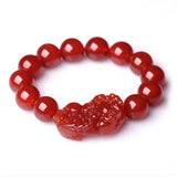 Natural Agate Round Beads Bracelets for Lucky Luck