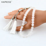 Agate Stone Islamic Prayer Beads Allah Mohammed Rosary Women