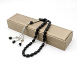 Natural Agate Tasbih 33 Beads Rosary Bracelet Gift