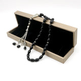 Natural Agate Tasbih 33 Beads Rosary Bracelet Gift