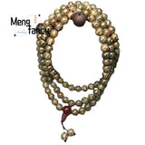 Natural Agate Three Eyed Dzi 108pcs Buddha Beads Necklace