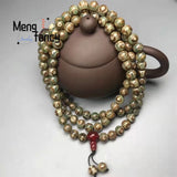 Natural Agate Three Eyed Dzi 108pcs Buddha Beads Necklace