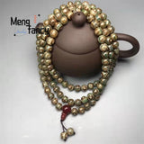 Natural Agate Three Eyed Dzi 108pcs Buddha Beads Necklace
