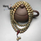 Natural Agate Three Eyed Dzi 108pcs Buddha Beads Necklace
