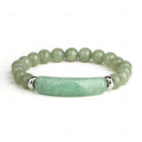 Agate Tiger Eye Quartz 8mm Round Bead Bracelet