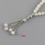8mm Natural Agate Beads Islamic Tasbih Bracelet