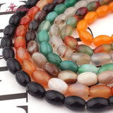 Natural Agates Beads Smooth Oval DIY Loose Beads For Jewelry Making 8x12mm