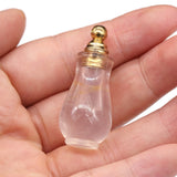 Agates Necklace Pendant Perfume Bottle Shape Natural Stone Pendants