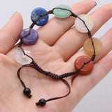 Agates Stone Bracelet Seven Chakras Natural Stone Bracelet