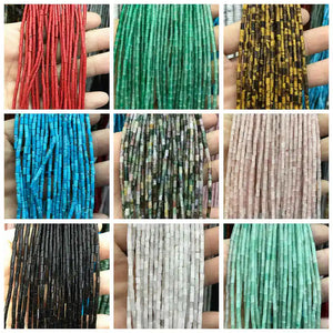 Natural Agates Stone Beads 2x4mm DIY Jewelry Making