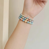 Alashan Rainbow Agates Stone Beads Bracelet DIY Jewelry Making