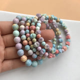 Alashan Rainbow Agates Stone Beads Bracelet DIY Jewelry Making