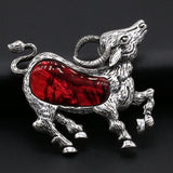 Animal Brooch Pin Sheep Shape Alloy Shell Jewelry Gift 50x56mm