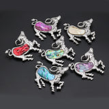 Animal Brooch Pin Sheep Shape Alloy Shell Jewelry Gift 50x56mm