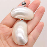 Shell Egg-shaped Pendant Crafts DIY Necklace Jewelry
