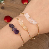 Amazonite Apatite Stone Amethysts Citrines Quartz Bracelet