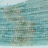 Natural Amazonite Faceted Round Beads 3mm