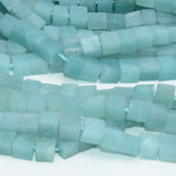 Natural Amazonite Cube Beads 5mm-6mm