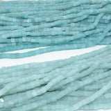 Natural Amazonite Cube Beads 5mm-6mm