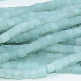 Natural Amazonite Cube Beads 5mm-6mm