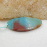 Natural Amazonite Pendant Bead, Semiprecious Stone Jewelry Pendant