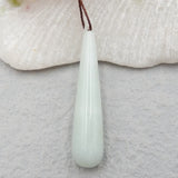 Natural Amazonite Pendant Bead, Semiprecious Stone Jewelry Pendant 43x9mm