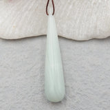 Natural Amazonite Pendant Bead, Semiprecious Stone Jewelry Pendant 43x9mm