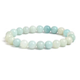 Natural Amazonite Stone Beads Bracelet 4 6 8 10 12 MM Size Round
