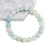 Natural Amazonite Stone Beads Bracelet 4 6 8 10 12 MM Size Round