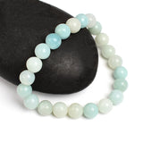 Natural Amazonite Stone Beads Bracelet 4 6 8 10 12 MM Size Round