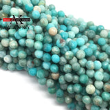 Amazonite Stone Faceted Water Drop Beads for DIY Jewelry Making 6MM